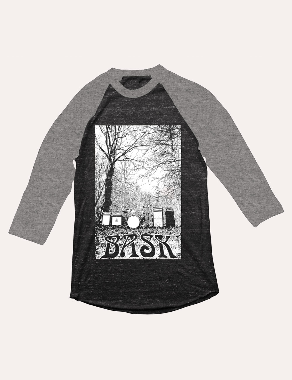 Bask - T-shirt - 3/4 Sleeve Raglan - Amp Landscape